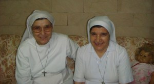 (l-r) Sr. Bertilla and Sr. Lucia